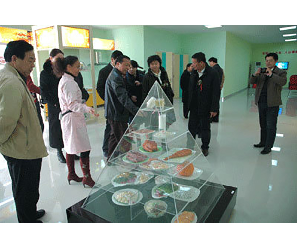 領(lǐng)導(dǎo)參觀惠濟(jì)區(qū)愛康服務(wù)中心膳食寶塔